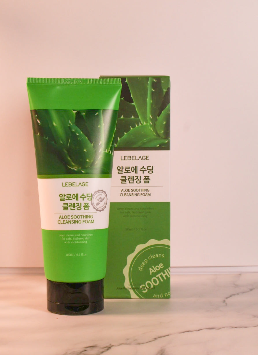 LEBELAGE ALOE CLEANSING FOAM 180ML