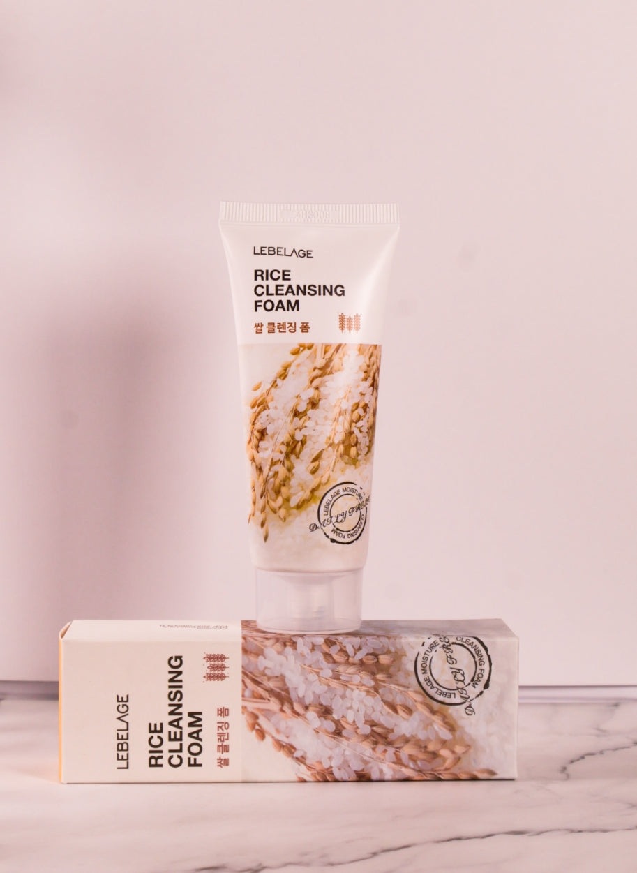 LEBELAGE CLEANSING FOAM 100ML - RICE