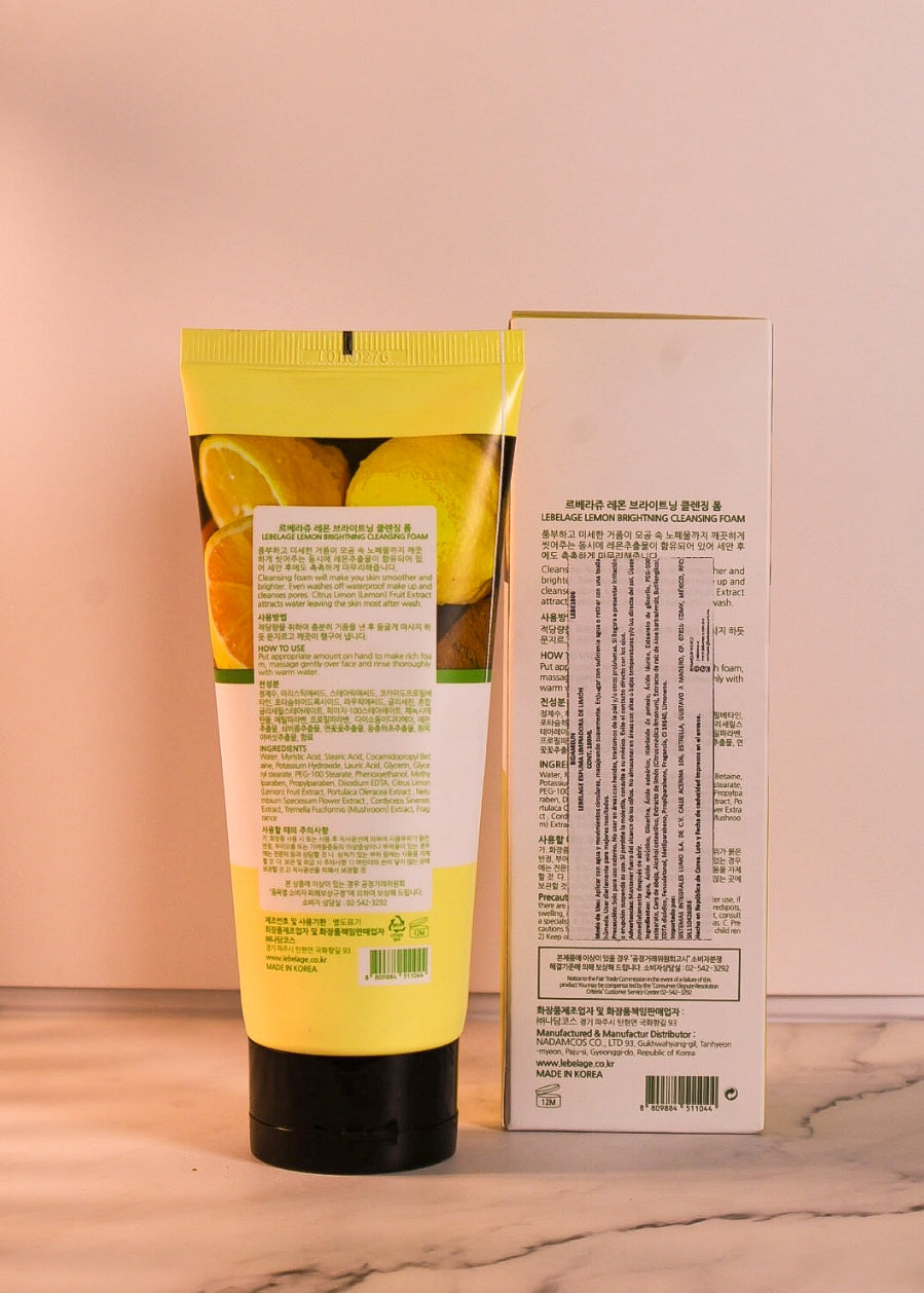 LEBELAGE LEMON DETOX CLEANSING FOAM 180ML