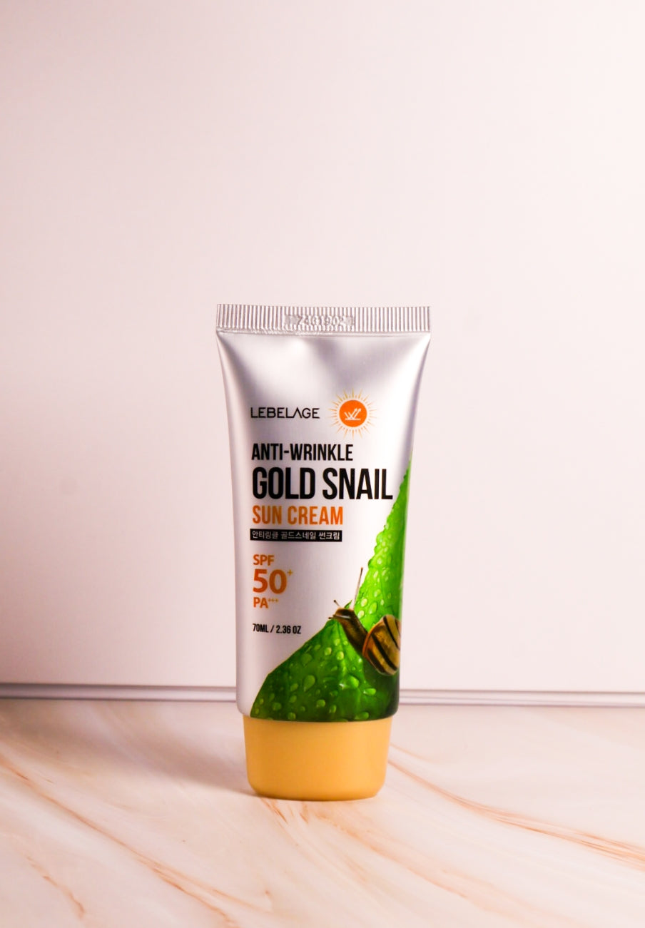 LEBELAGE ANTI-WRINKLE GOLD SNAIL SUN CREAM SPF 50+ PA+++