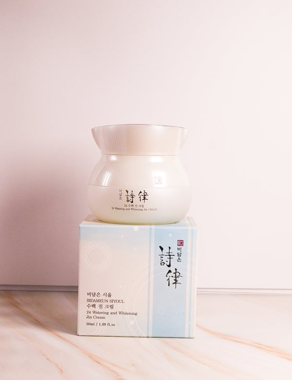 Bidameun Subaek 24 Watering Whitening Jin Cream Gift Set
