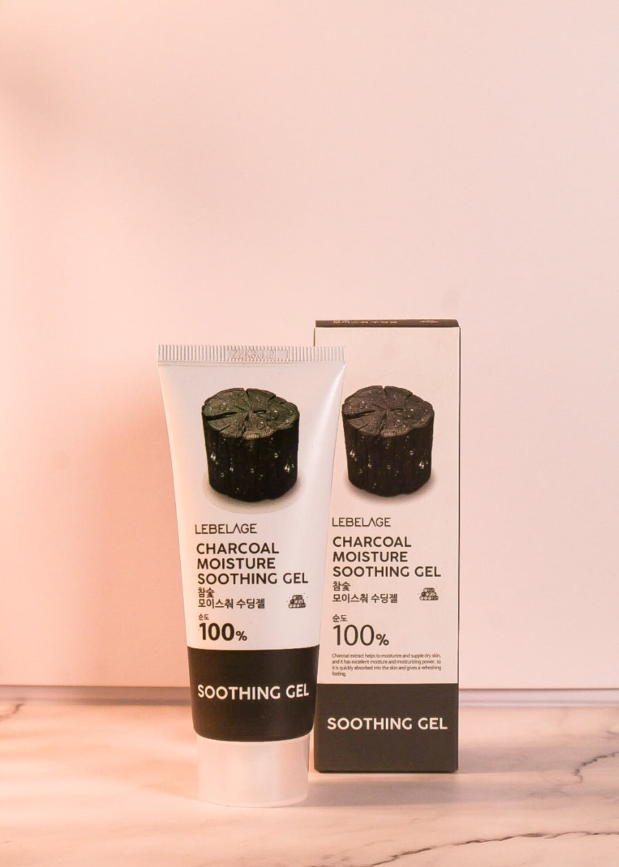 LEBELAGE CHARCOAL MOISTURE PURITY 100% SOOTHING GEL 100ML