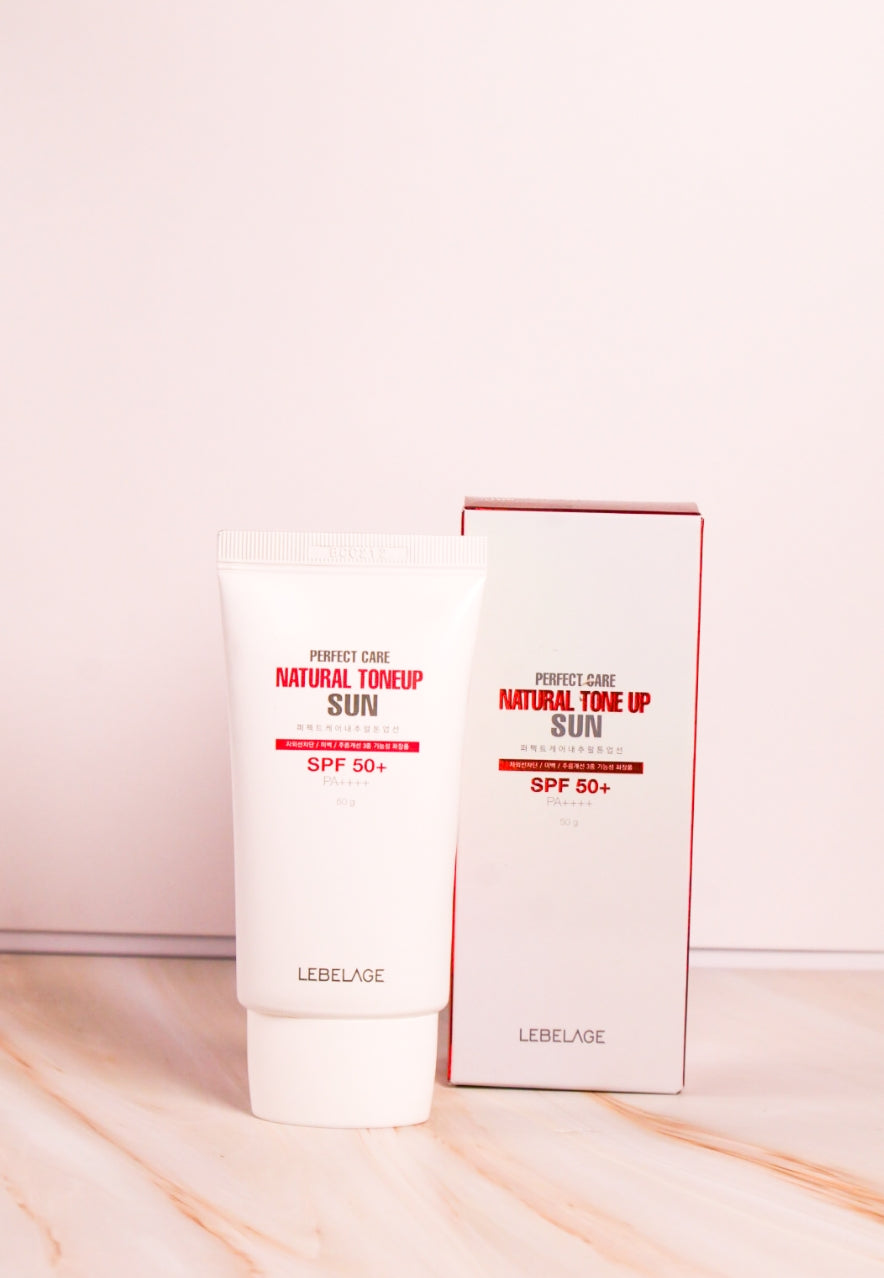 Lebelage Perfect Care Natural Tone Up Sun SPF50+/PA++++ - Protector Solar con Tono Natural 50g